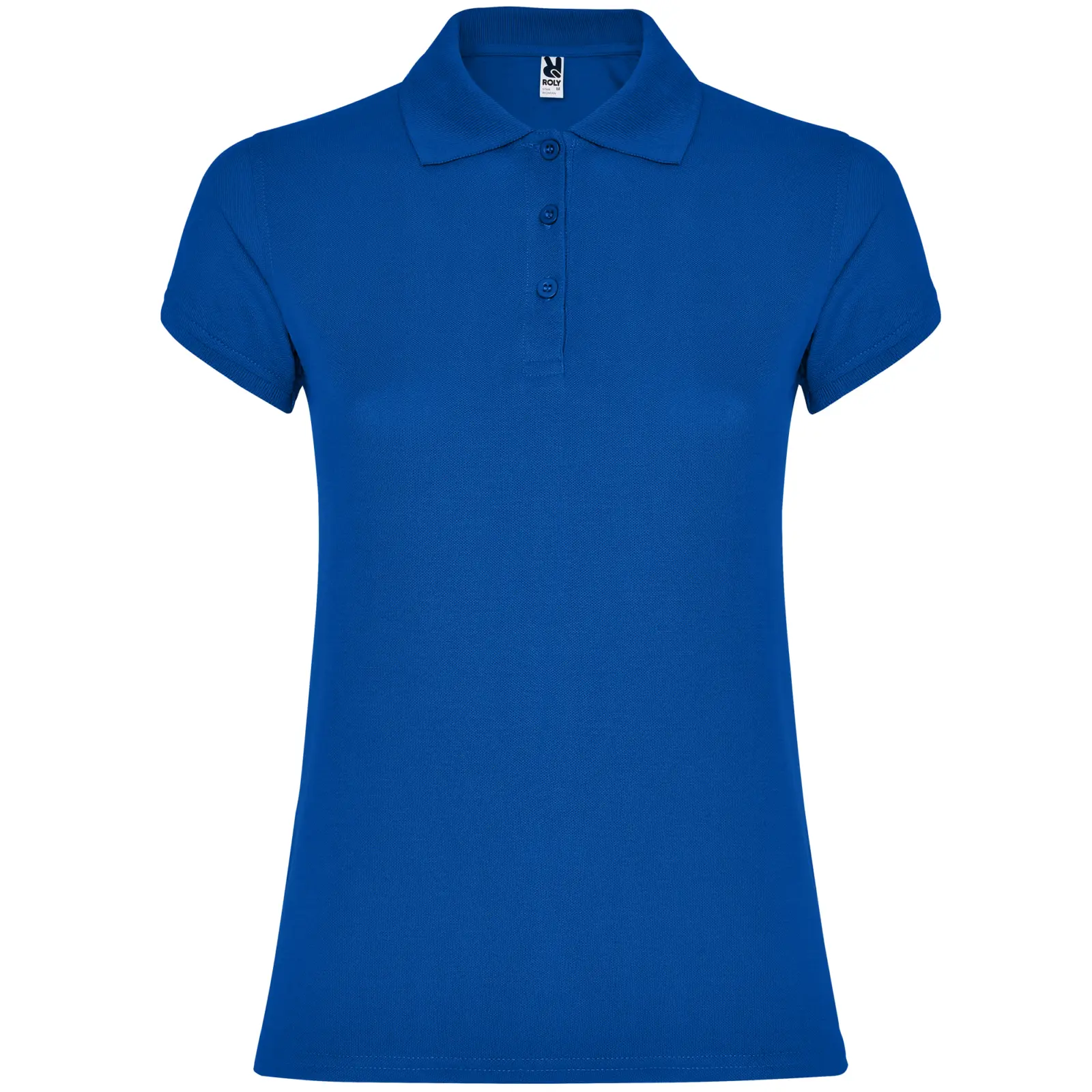 Polo donna slim fit in 100% cotone 200 g Blu royal Polo donna slim fit in 100% cotone 200 g Blu royal