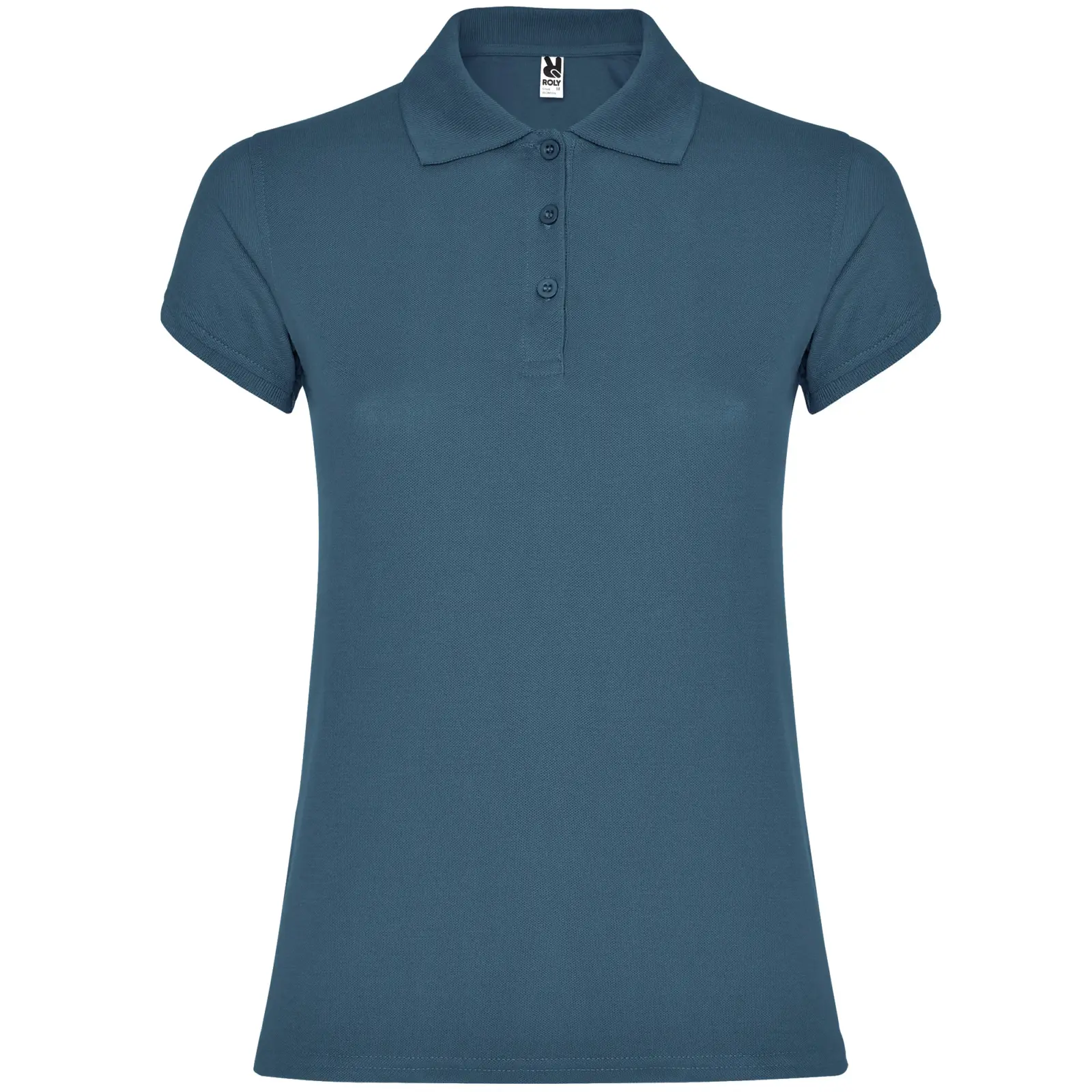 Polo donna slim fit in 100% cotone 200 g Blu Polo donna slim fit in 100% cotone 200 g Blu