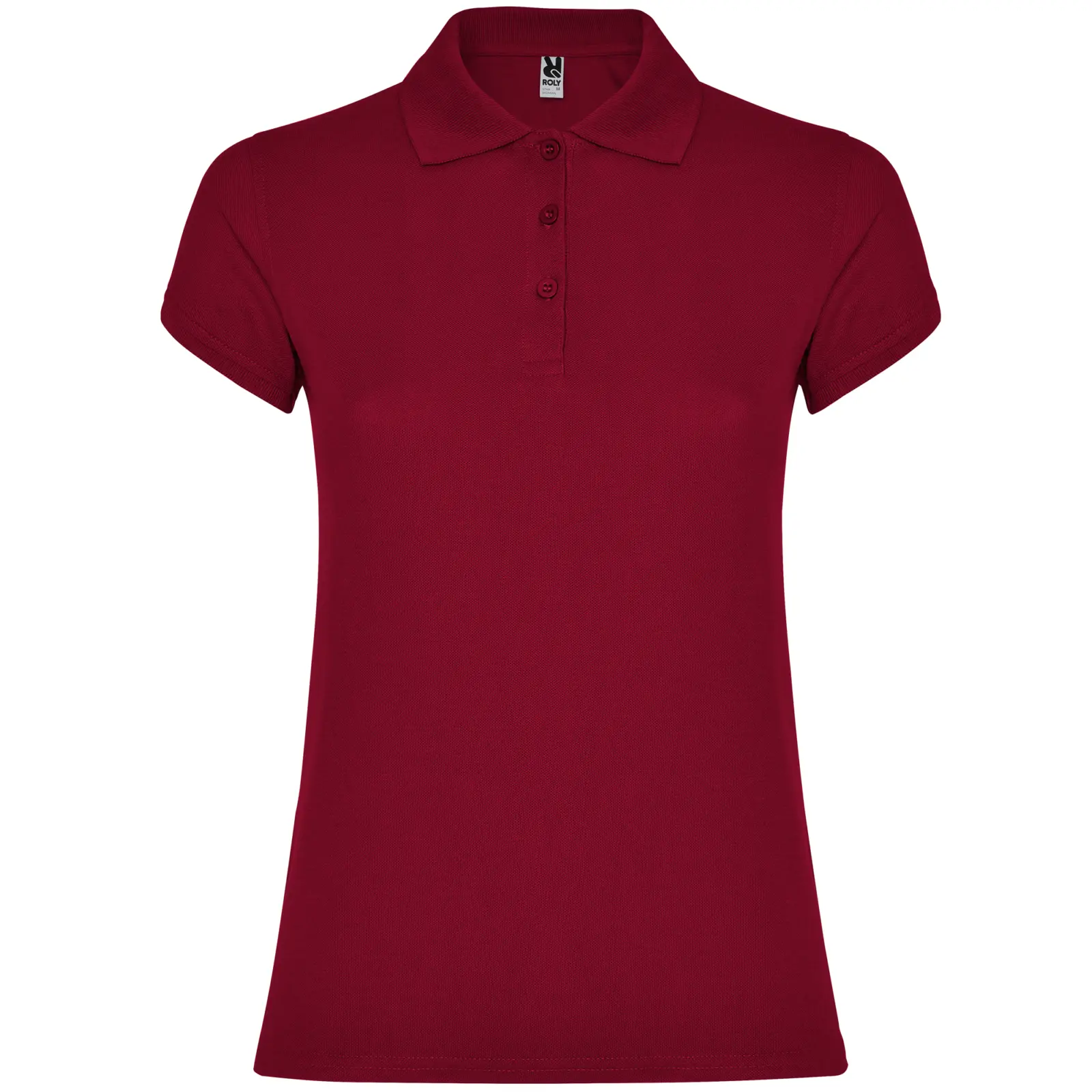 Polo donna slim fit in 100% cotone 200 g Bordeaux Polo donna slim fit in 100% cotone 200 g Bordeaux