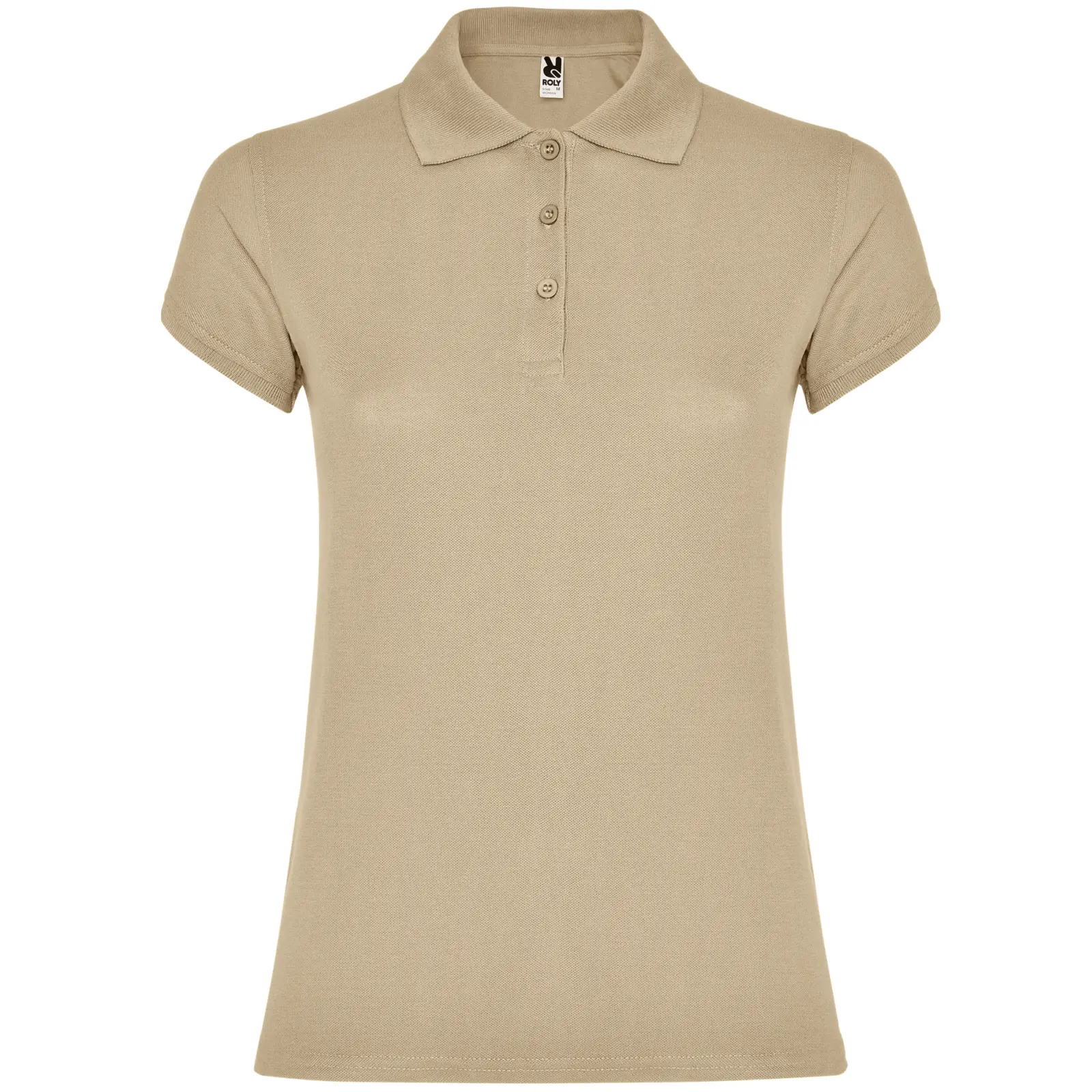 Polo donna slim fit in 100% cotone 200 g Sabbia Polo donna slim fit in 100% cotone 200 g Sabbia