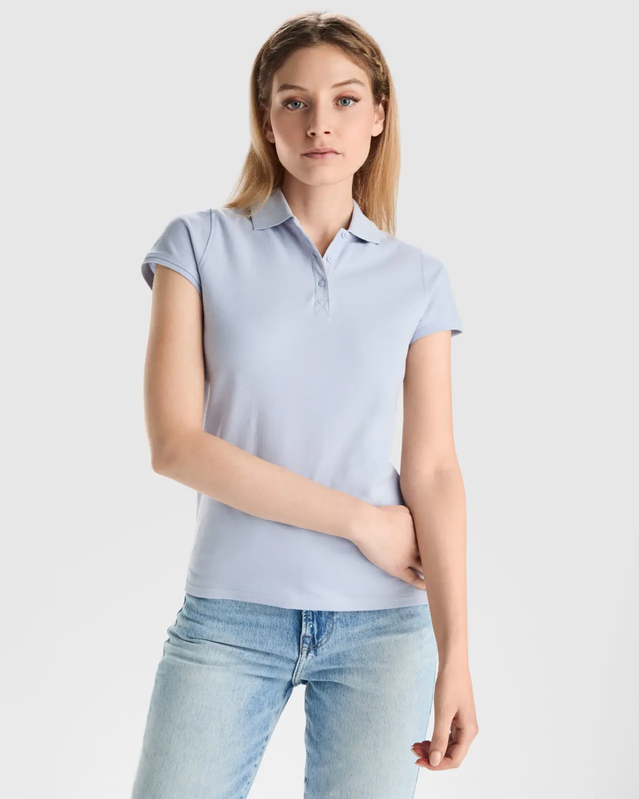 Polo donna slim fit in 100% cotone 200 g Polo donna slim fit in 100% cotone 200 g