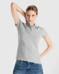 Polo donna slim fit in cotone organico 210 g