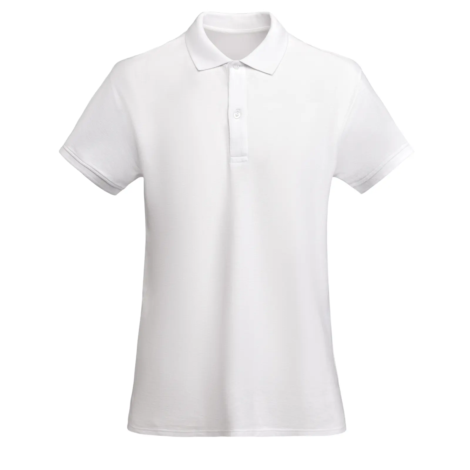 Polo donna slim fit in cotone organico 210 g Bianco Polo donna slim fit in cotone organico 210 g Bianco