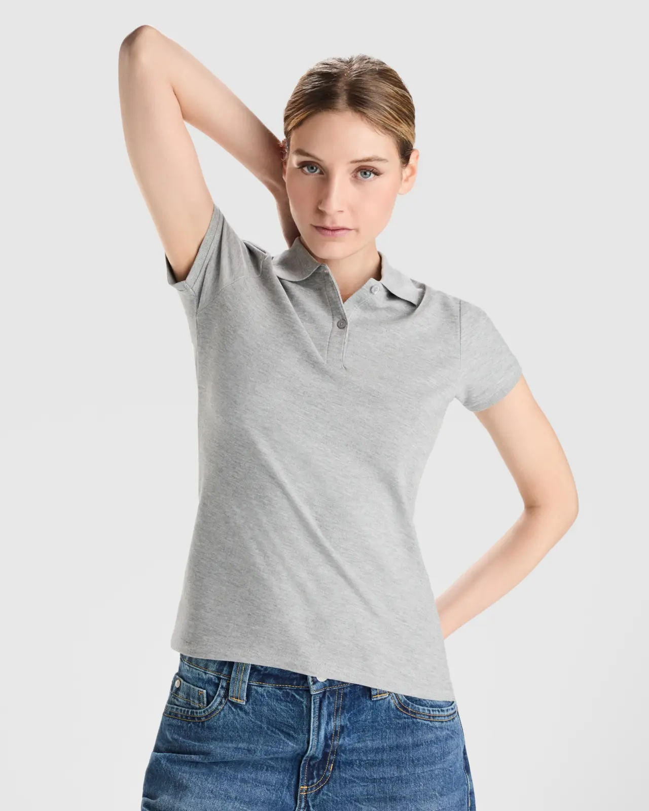 Polo donna slim fit in cotone organico 210 g Polo donna slim fit in cotone organico 210 g