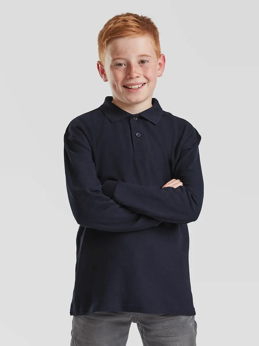 Polo manica lunga bambino 180 g Polo manica lunga bambino 180 g