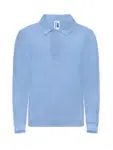 Polo manica lunga bambino in 100% cotone 210 g