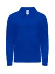 Polo manica lunga bambino in 100% cotone 210 g