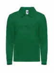 Polo manica lunga bambino in 100% cotone 210 g