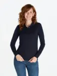 Polo manica lunga donna in 100% cotone 200 g