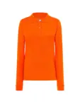 Polo manica lunga donna in 100% cotone 200 g