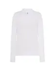 Polo manica lunga donna in 100% cotone 200 g