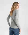 Polo manica lunga donna in 100% cotone 220 g