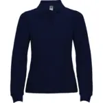 Polo manica lunga donna in 100% cotone 220 g