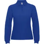 Polo manica lunga donna in 100% cotone 220 g