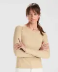 Polo manica lunga donna slim fit in 100% cotone 160 g