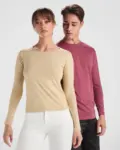 Polo manica lunga donna slim fit in 100% cotone 160 g
