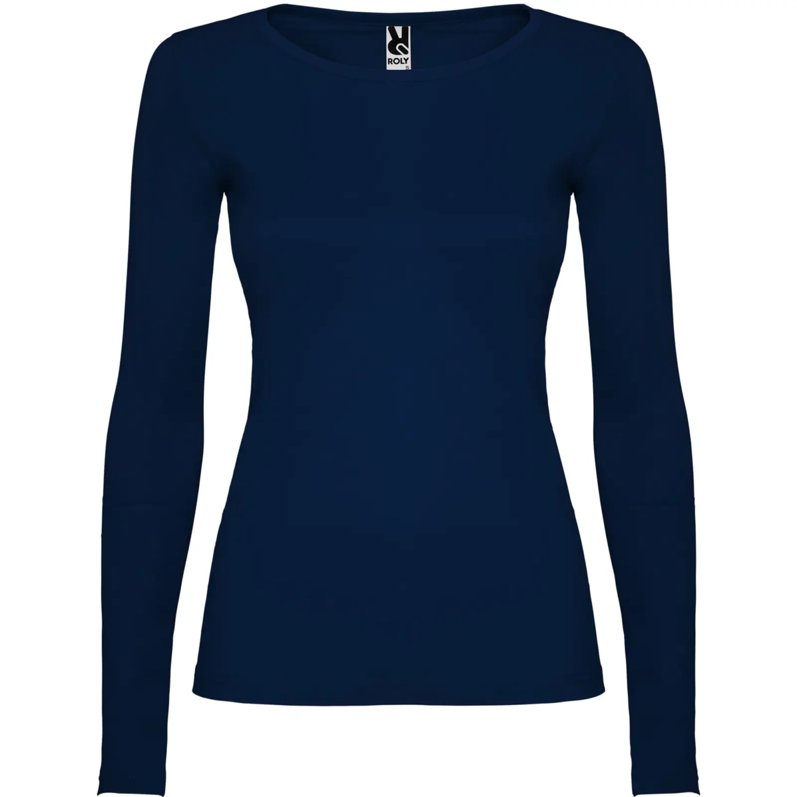 Polo manica lunga donna slim fit in 100% cotone 160 g Blu navy Polo manica lunga donna slim fit in 100% cotone 160 g Blu navy