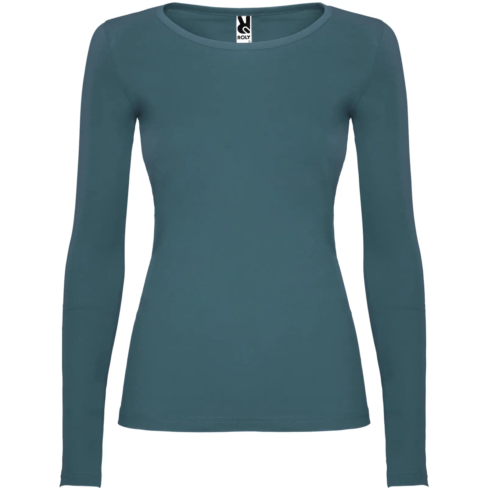 Polo manica lunga donna slim fit in 100% cotone 160 g Blu Polo manica lunga donna slim fit in 100% cotone 160 g Blu