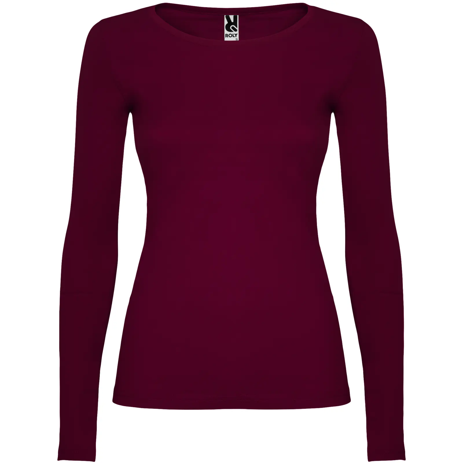 Polo manica lunga donna slim fit in 100% cotone 160 g Bordeaux Polo manica lunga donna slim fit in 100% cotone 160 g Bordeaux