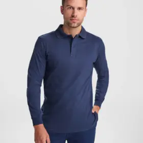 Polo manica lunga unisex 220 g