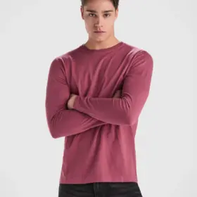 Polo manica lunga uomo in 100% cotone 160 g
