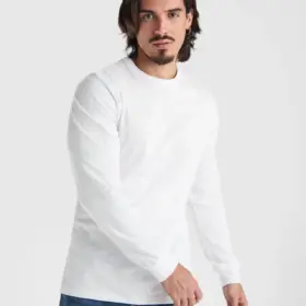 Polo manica lunga uomo in 100% cotone 165 g 2