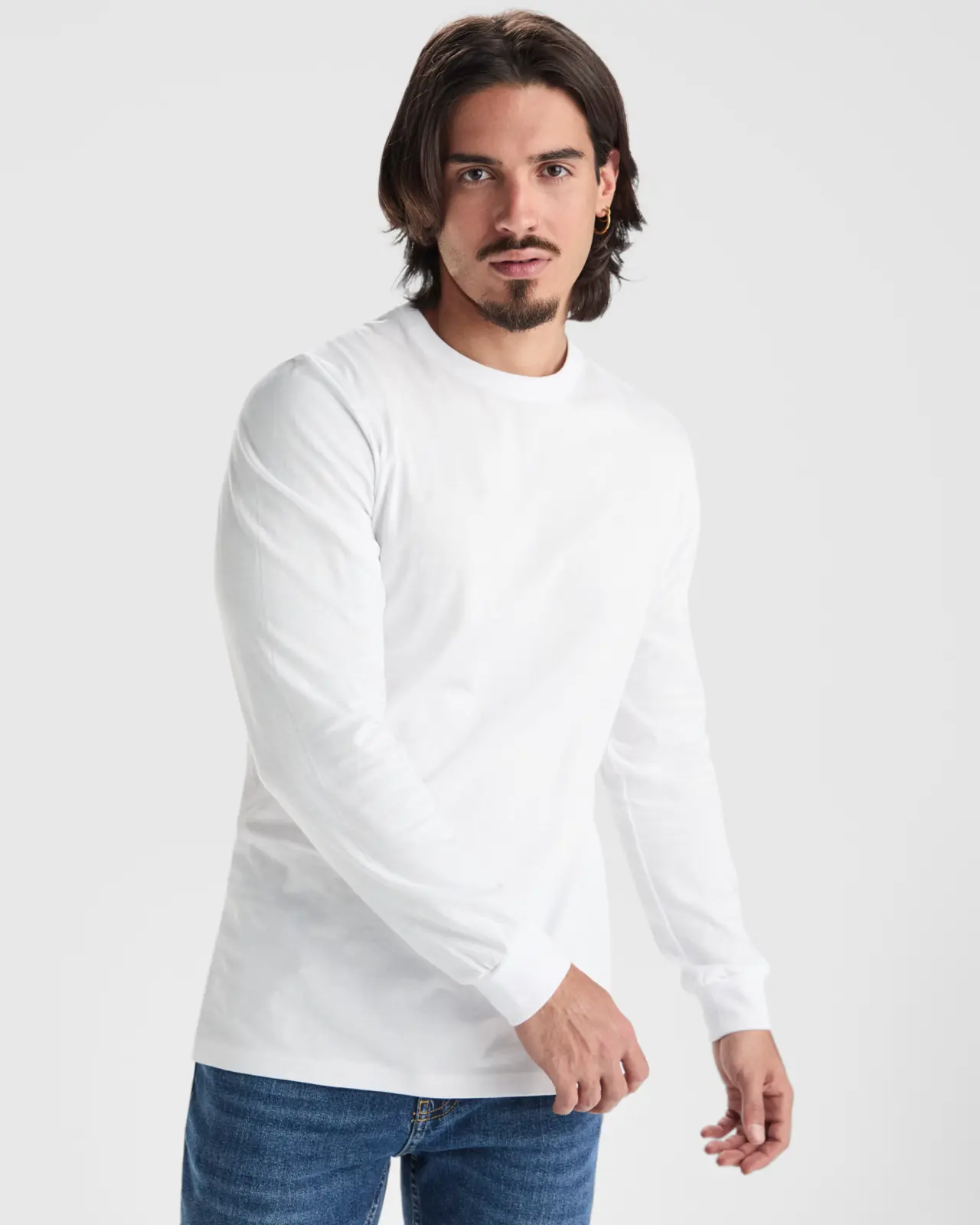 Polo manica lunga uomo in 100% cotone 165 g 2 Polo manica lunga uomo in 100% cotone 165 g 2