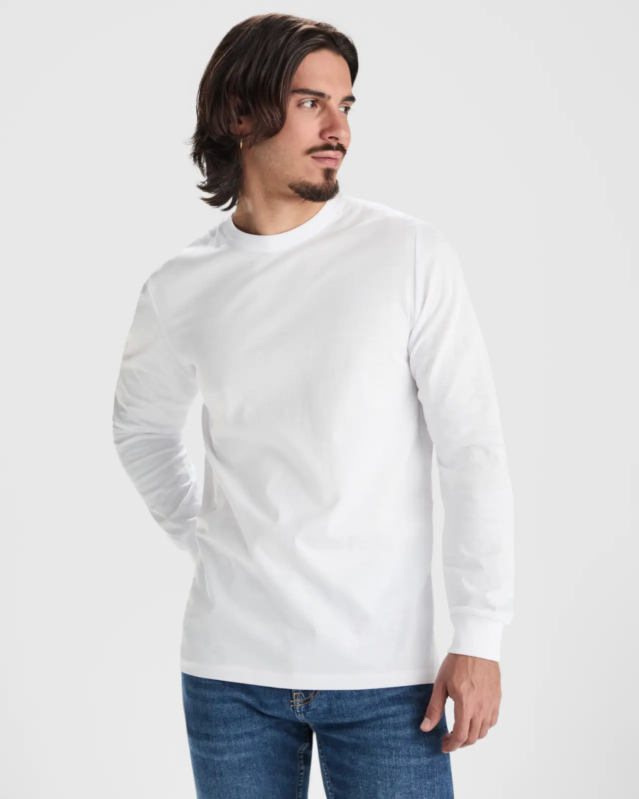 Polo manica lunga uomo in 100% cotone 165 g Polo manica lunga uomo in 100% cotone 165 g