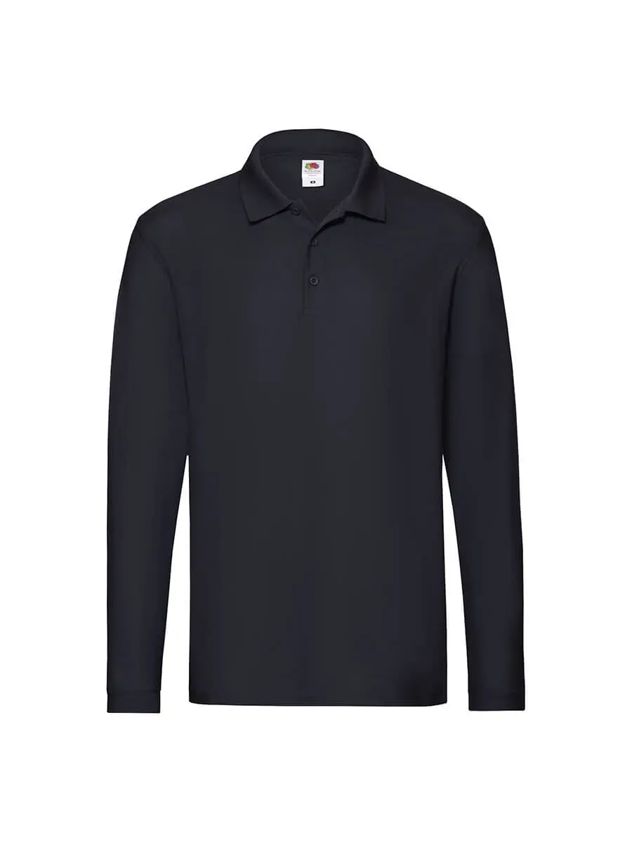 Polo manica lunga uomo in 100% cotone 180 g Blu navy – Deep Navy Polo manica lunga uomo in 100% cotone 180 g Blu navy – Deep Navy