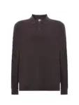 Polo manica lunga uomo in 100% cotone 210 g