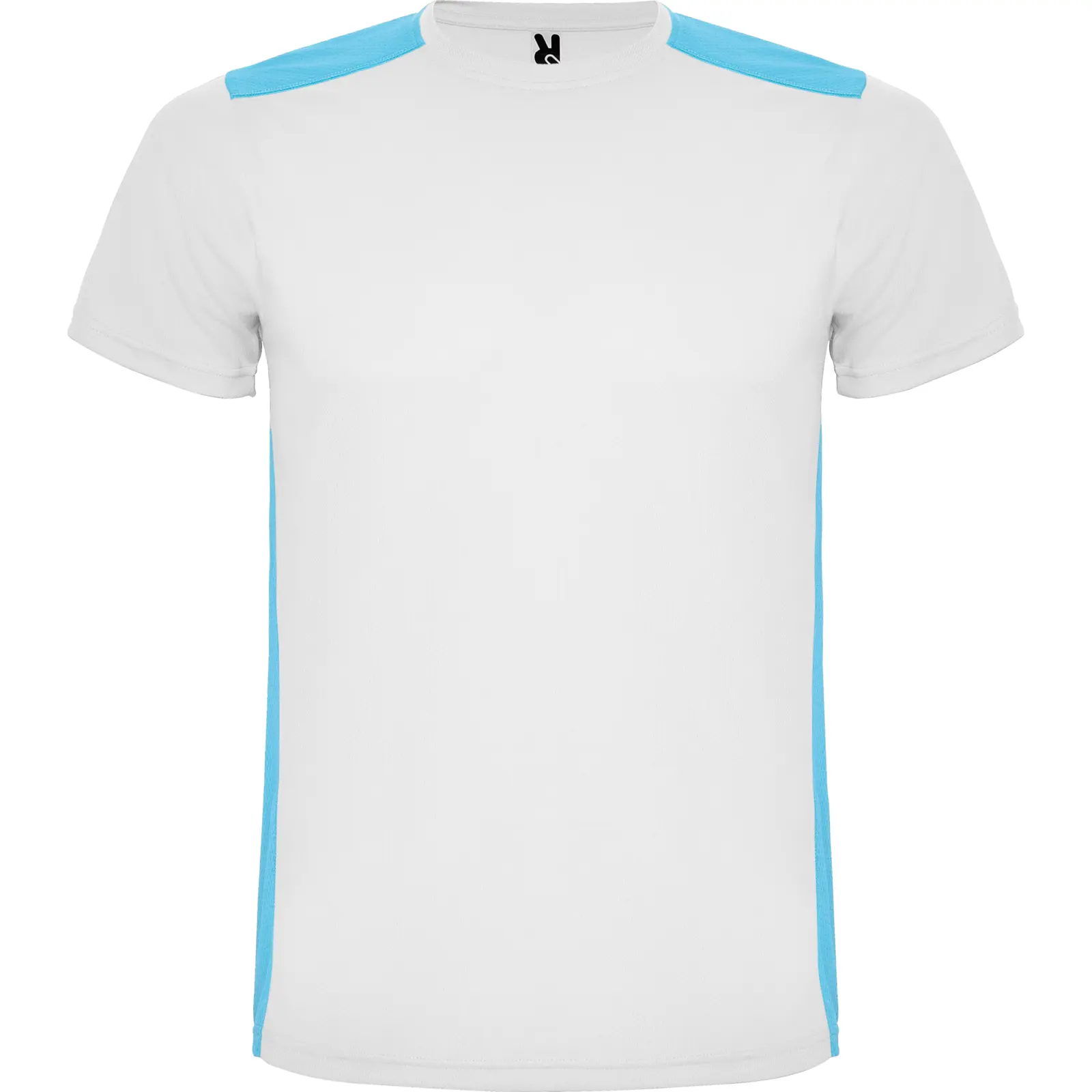 Polo uomo 130 g Bianco/Turchese Polo uomo 130 g Bianco/Turchese