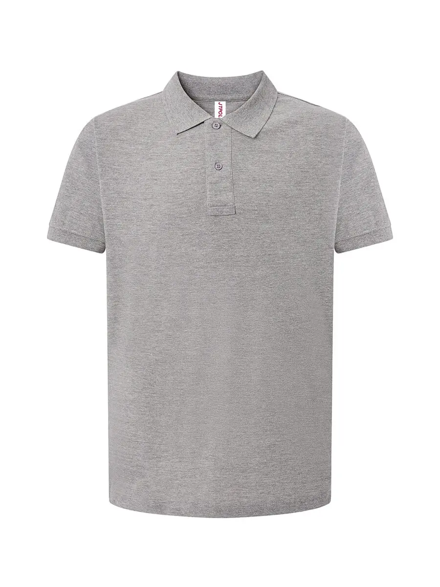 Polo uomo in 100% cotone 180 g – 2E5CJ7WF7 Grigio melange Polo uomo in 100% cotone 180 g – 2E5CJ7WF7 Grigio melange