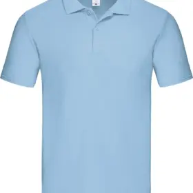 Polo uomo in 100% cotone 185 g Azzurro cielo
