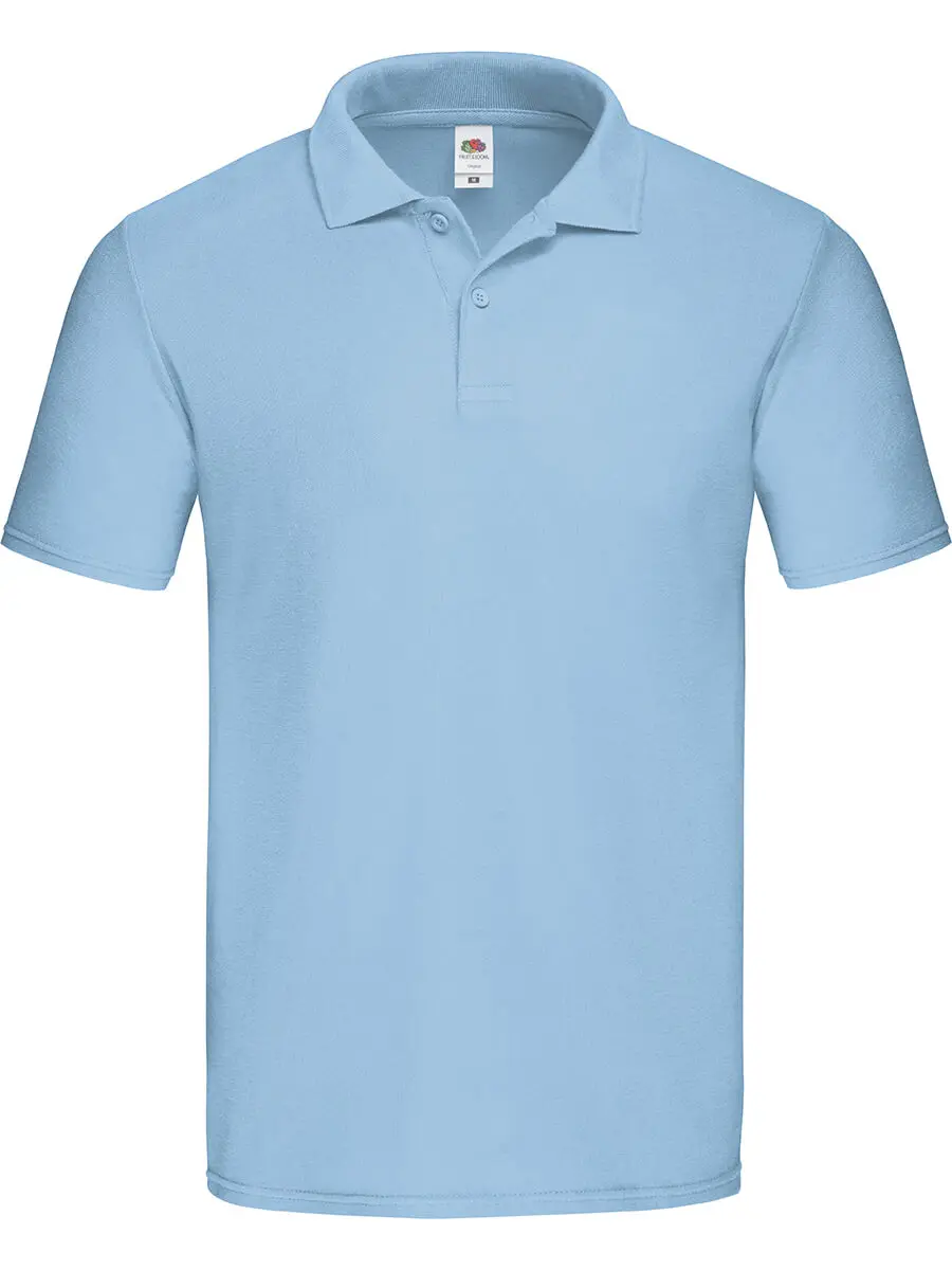 Polo uomo in 100% cotone 185 g Azzurro cielo Polo uomo in 100% cotone 185 g Azzurro cielo