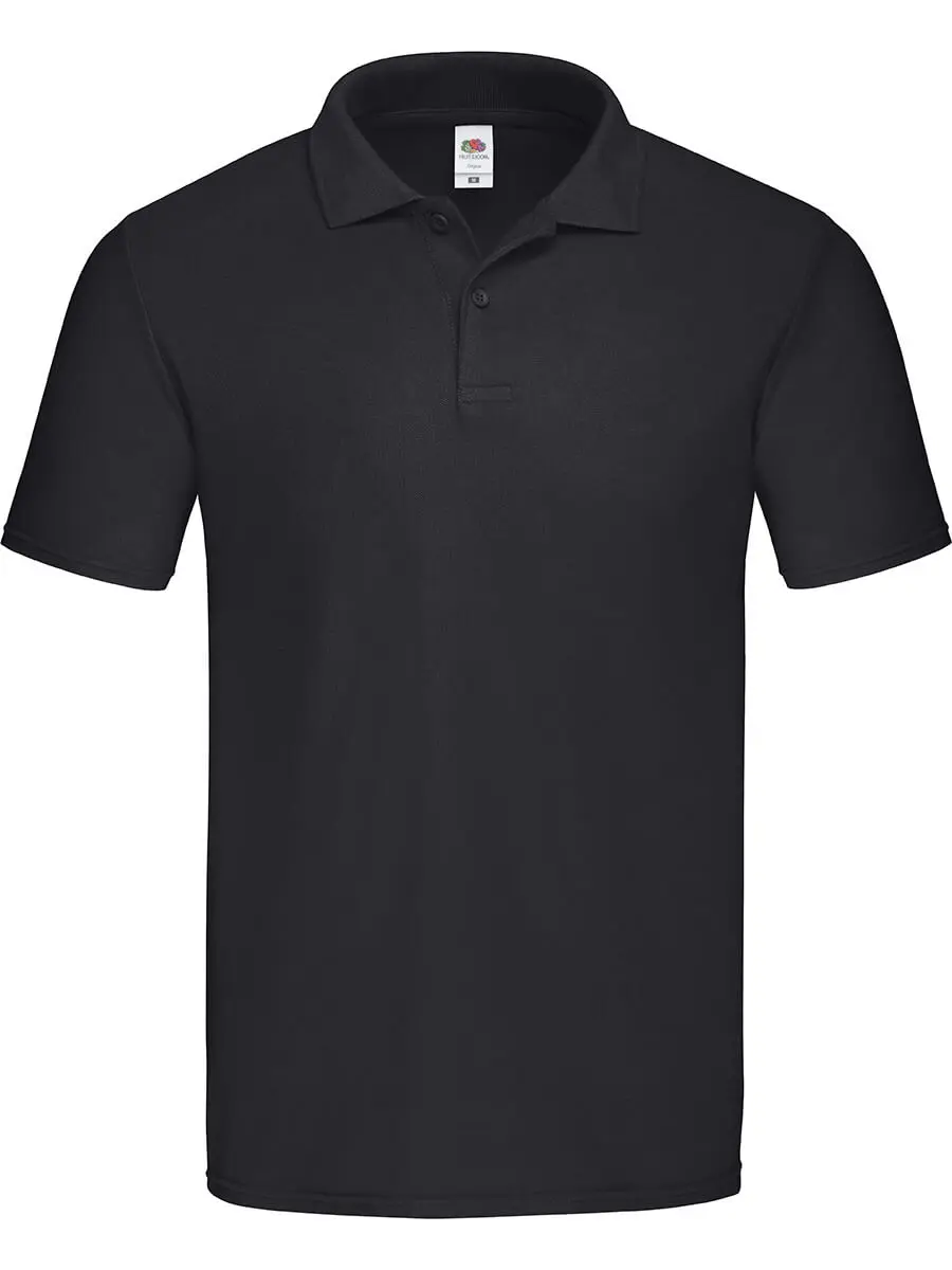 Polo uomo in 100% cotone 185 g Nero Polo uomo in 100% cotone 185 g Nero