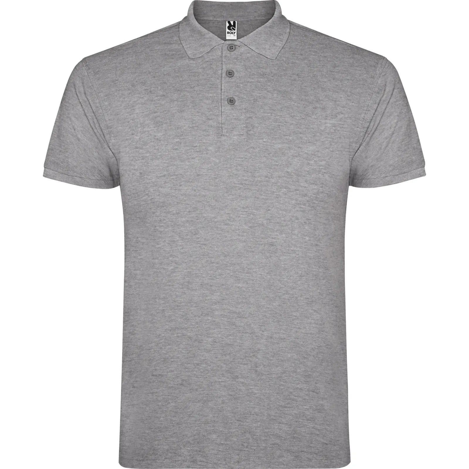 Polo uomo in 100% cotone 200 g Grigio melange Polo uomo in 100% cotone 200 g Grigio melange