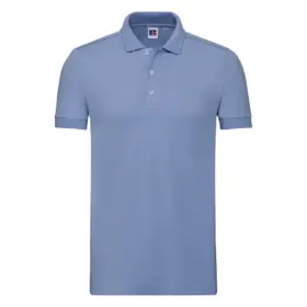 Polo uomo slim fit 210 g Azzurro cielo