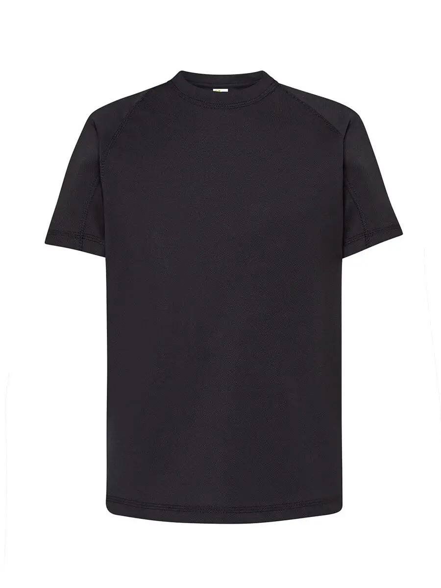 T-shirt bambino girocollo manica corta 130 g Nero T-shirt bambino girocollo manica corta 130 g Nero
