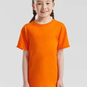 T-shirt bambino girocollo manica corta in 100% cotone 145 g