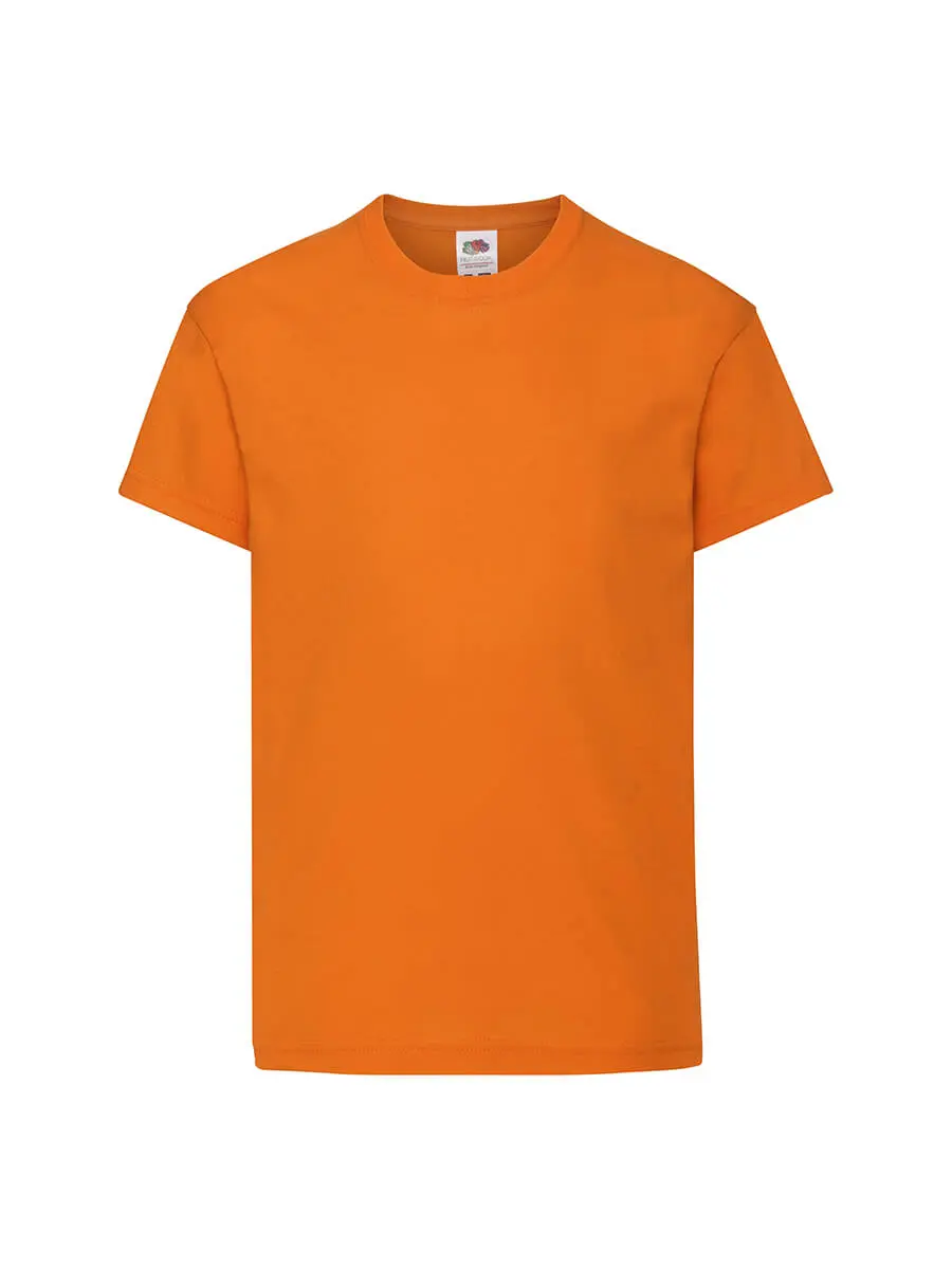 T-shirt bambino girocollo manica corta in 100% cotone 145 g Arancione T-shirt bambino girocollo manica corta in 100% cotone 145 g Arancione