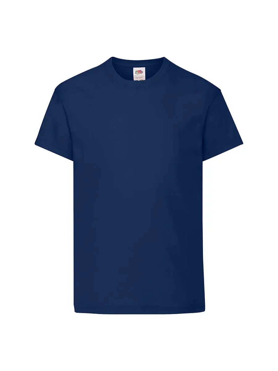 T-shirt bambino girocollo manica corta in 100% cotone 145 g Blu navy T-shirt bambino girocollo manica corta in 100% cotone 145 g Blu navy