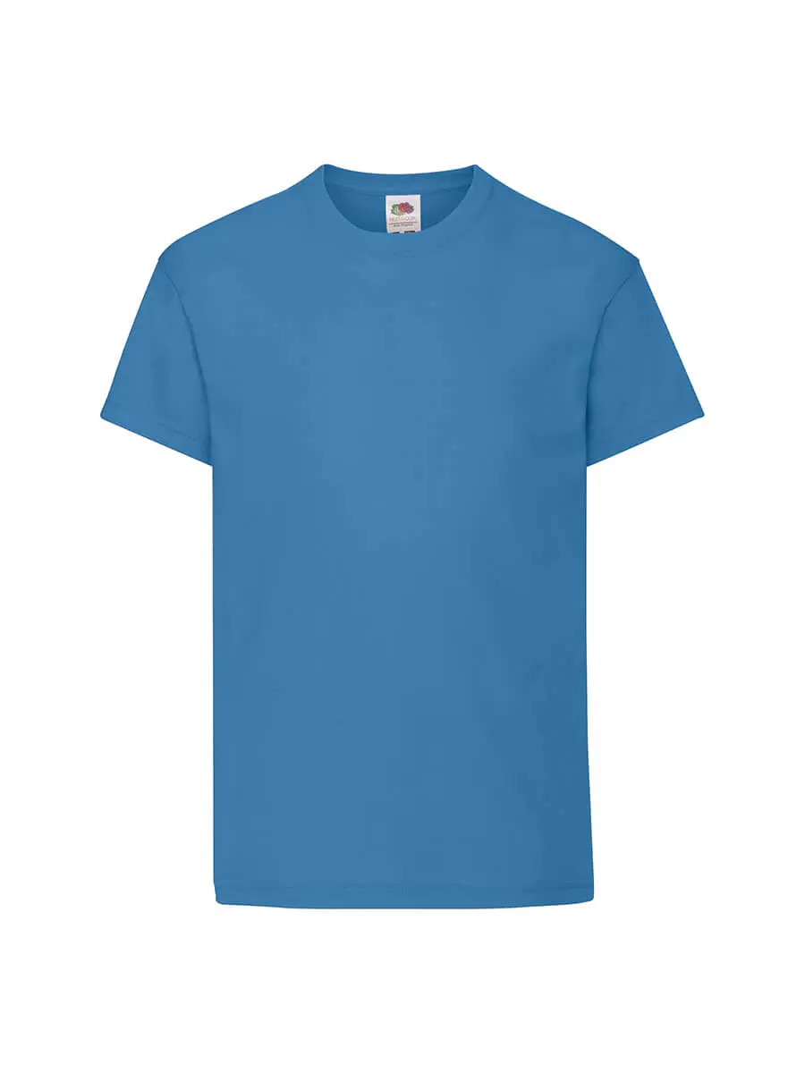 T-shirt bambino girocollo manica corta in 100% cotone 145 g Blu T-shirt bambino girocollo manica corta in 100% cotone 145 g Blu
