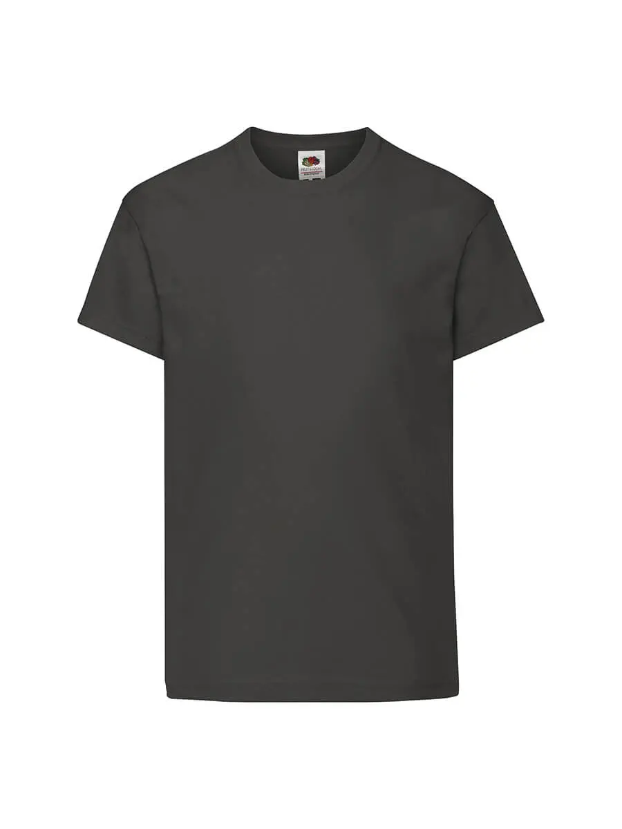 T-shirt bambino girocollo manica corta in 100% cotone 145 g Grafite chiaro T-shirt bambino girocollo manica corta in 100% cotone 145 g Grafite chiaro