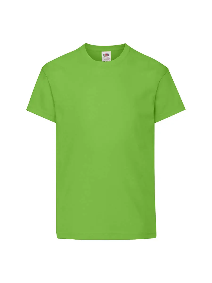 T-shirt bambino girocollo manica corta in 100% cotone 145 g Verde lime T-shirt bambino girocollo manica corta in 100% cotone 145 g Verde lime