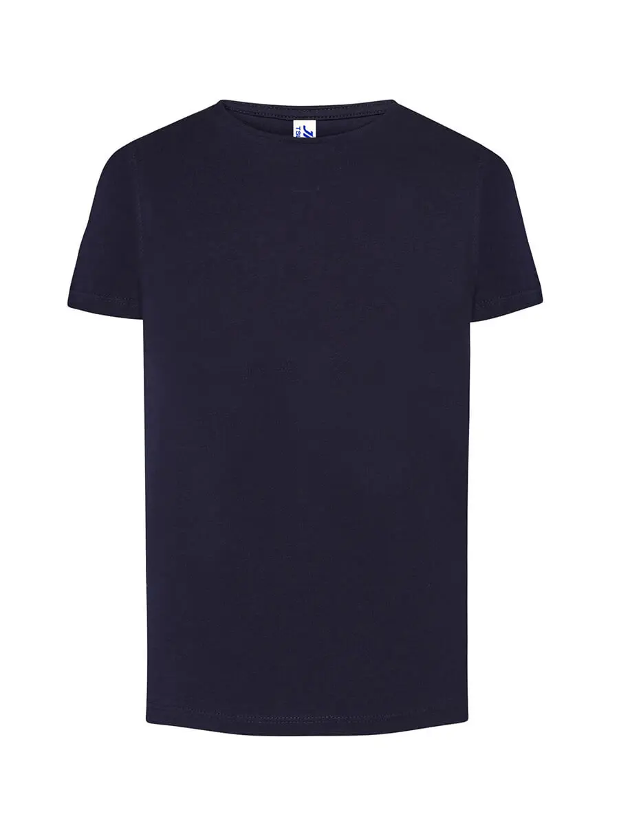 T-shirt bambino girocollo manica corta in 100% cotone 155 g Blu navy T-shirt bambino girocollo manica corta in 100% cotone 155 g Blu navy