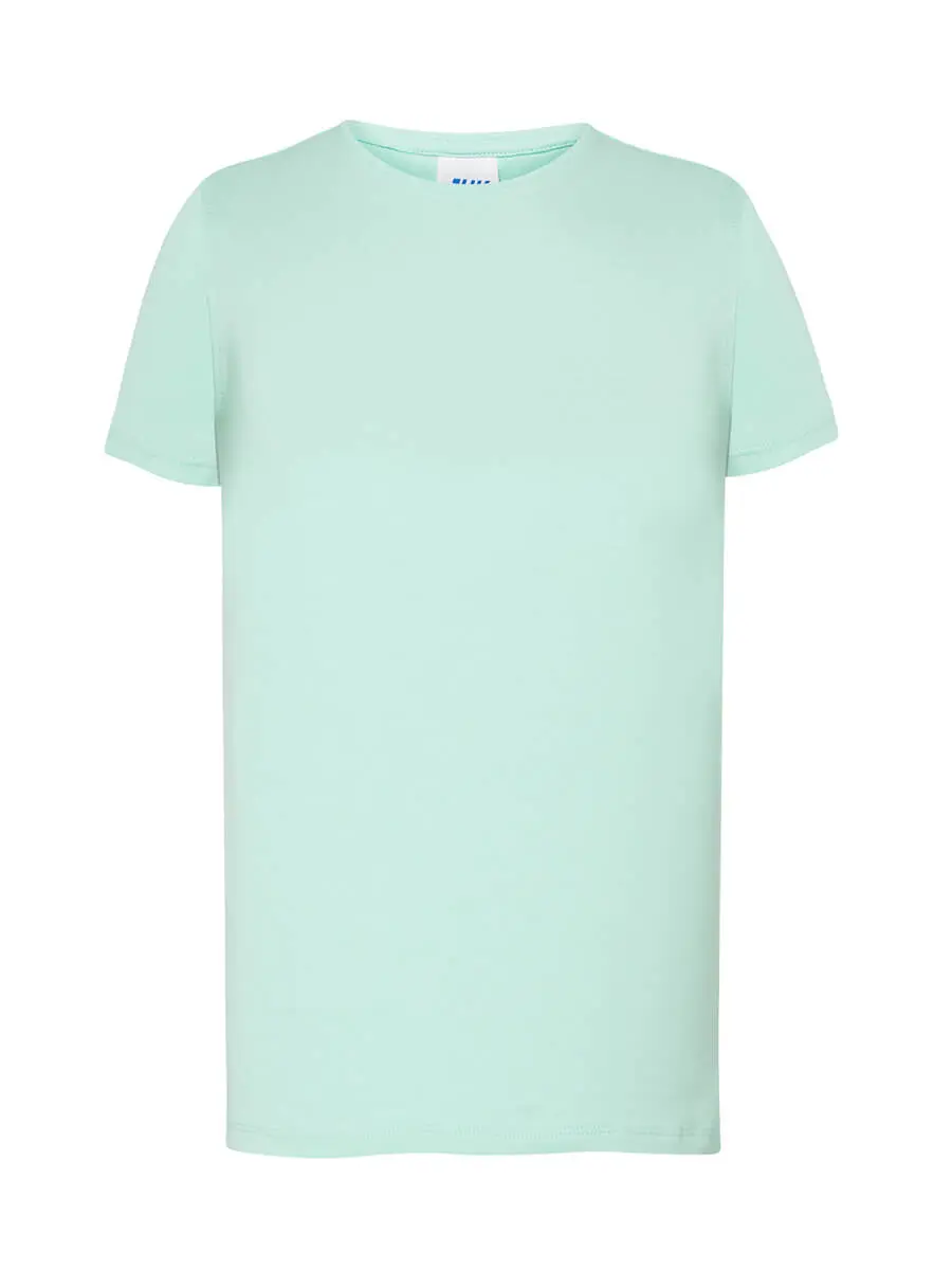 T-shirt bambino girocollo manica corta in 100% cotone 155 g Verde menta T-shirt bambino girocollo manica corta in 100% cotone 155 g Verde menta