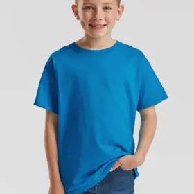 T-shirt bambino girocollo manica corta in 100% cotone 165 g
