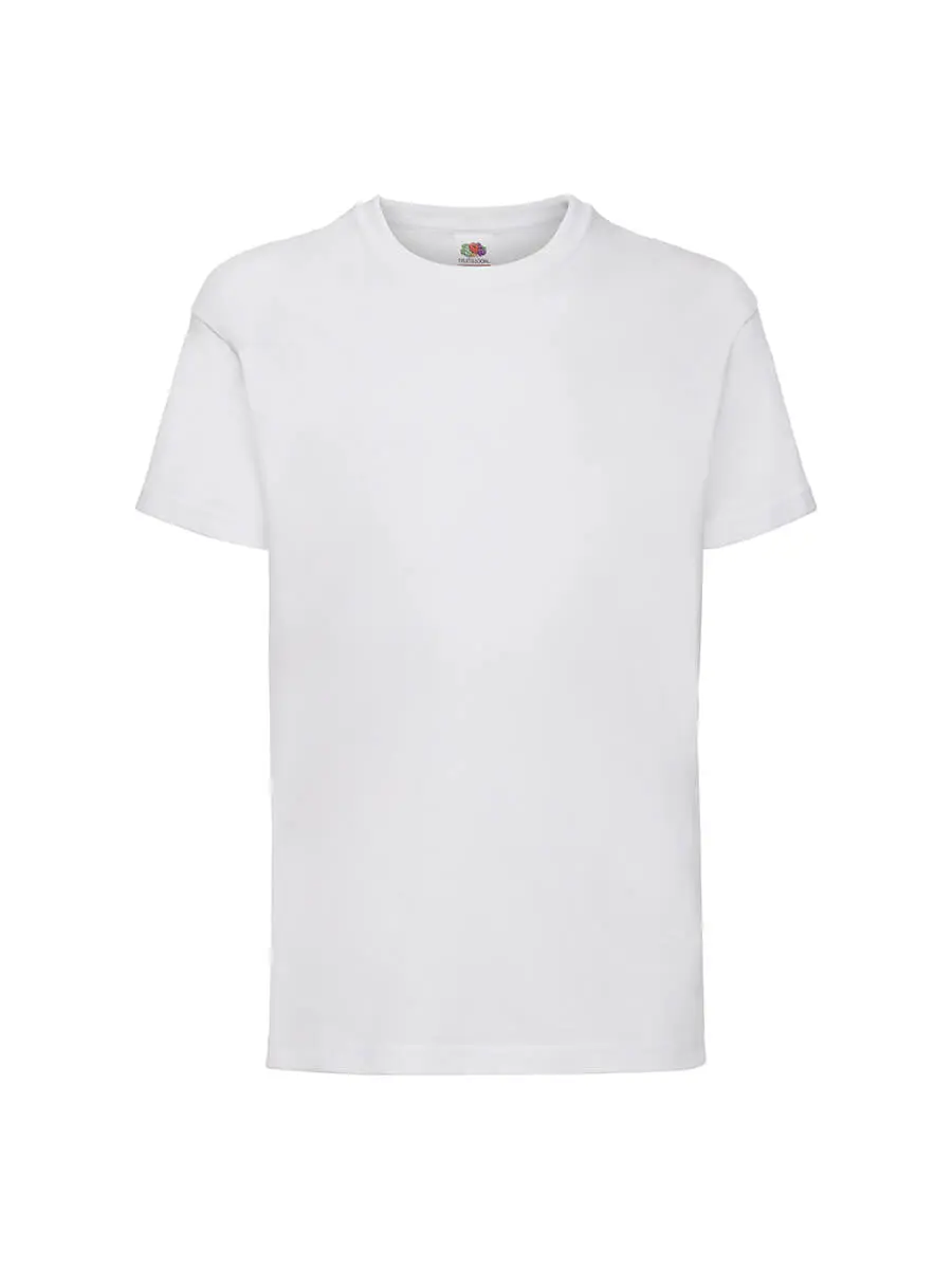 T-shirt bambino girocollo manica corta in 100% cotone 165 g Bianco T-shirt bambino girocollo manica corta in 100% cotone 165 g Bianco