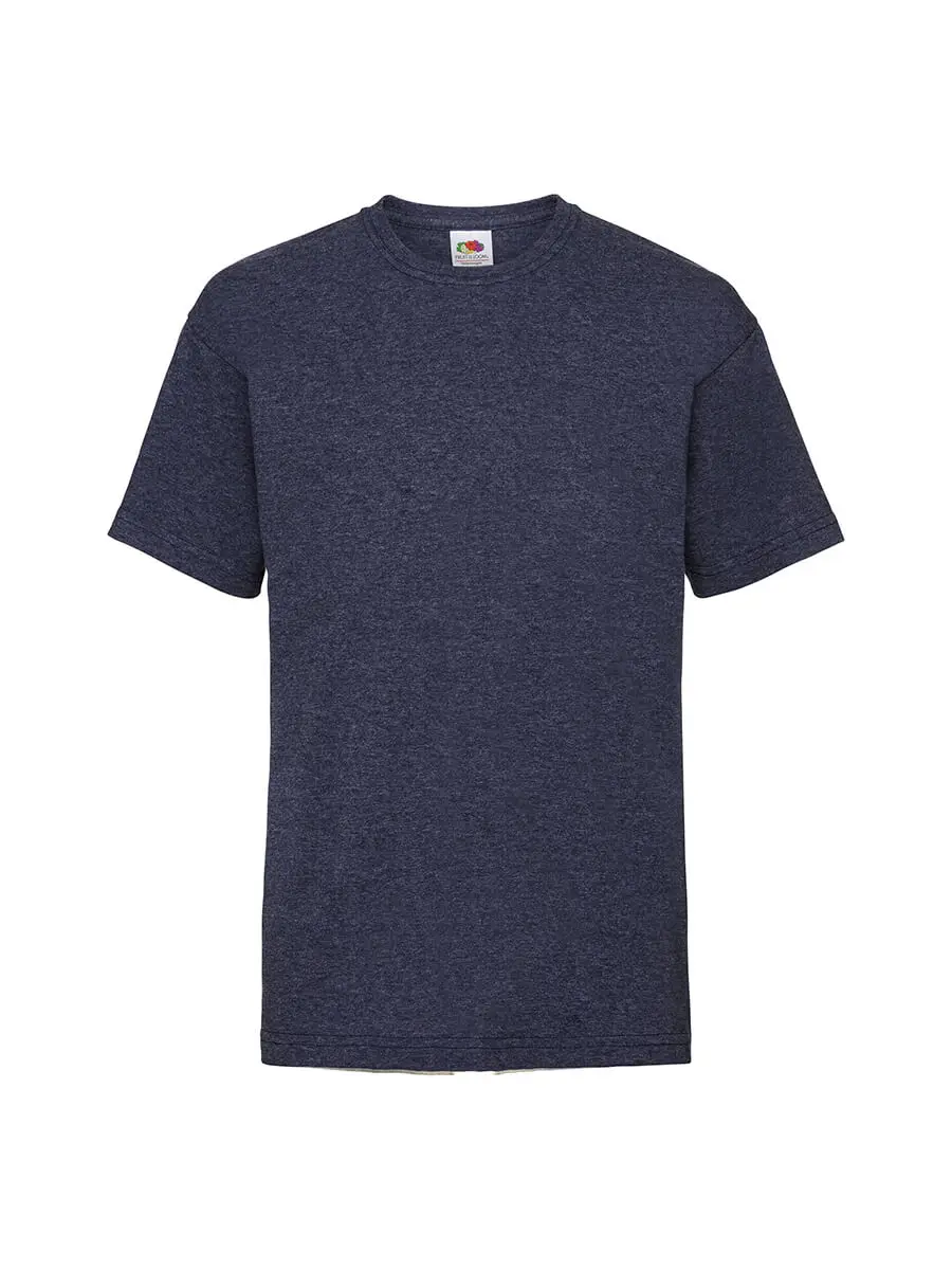T-shirt bambino girocollo manica corta in 100% cotone 165 g Blu navy melange T-shirt bambino girocollo manica corta in 100% cotone 165 g Blu navy melange