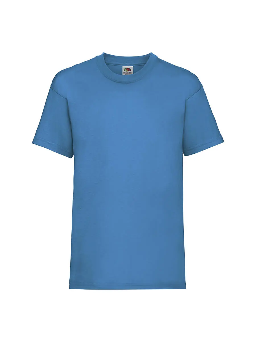 T-shirt bambino girocollo manica corta in 100% cotone 165 g Blu T-shirt bambino girocollo manica corta in 100% cotone 165 g Blu